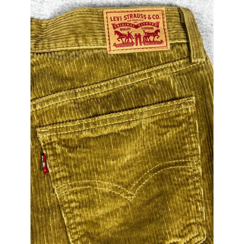 Levis Corduroy Pants 29x30 Harvest Gold Baggy Straight Leg - Picture 3 of 11
